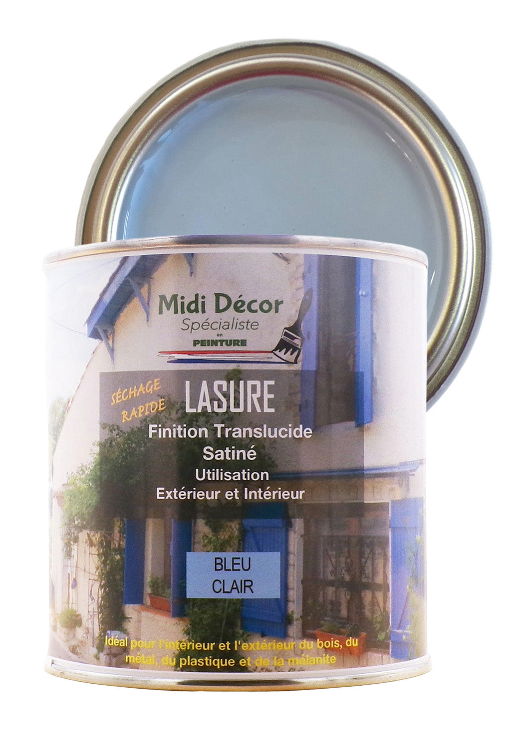 Peinture lasure colorée