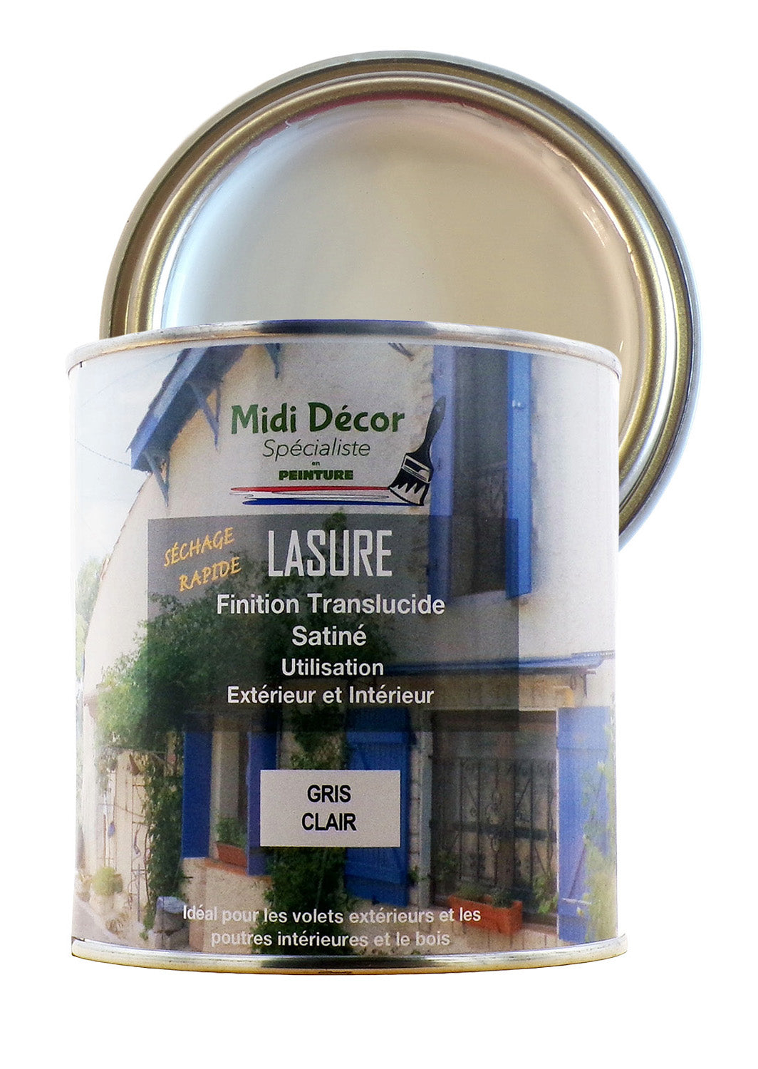 Peinture lasure colorée