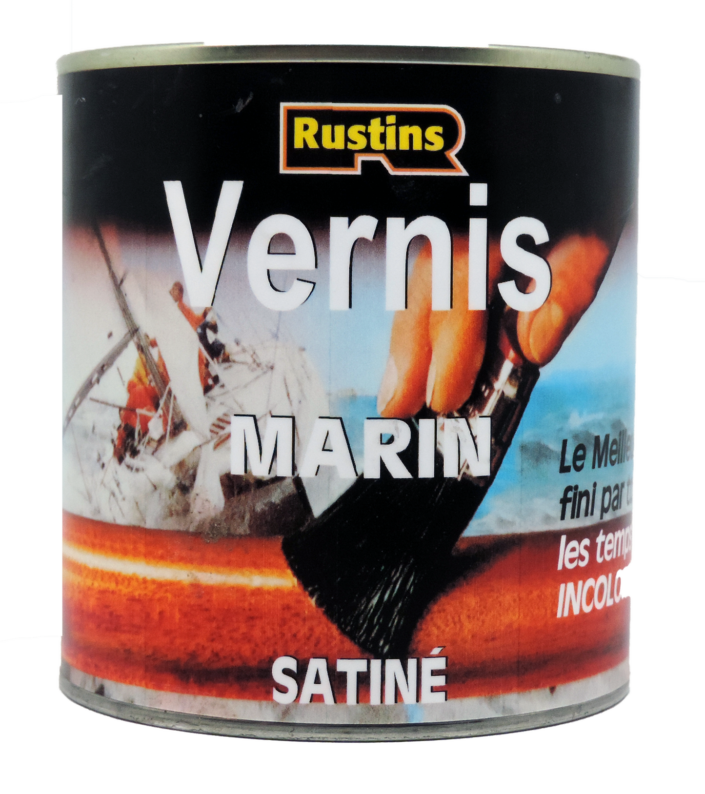 Vernis satiné transparent pour yacht